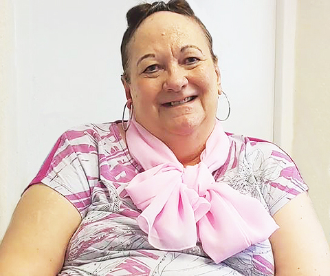 A photo of Transform client Christine